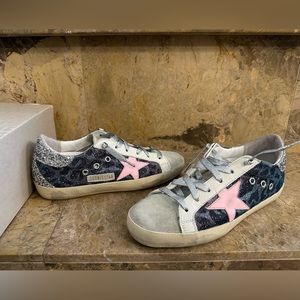 Golden Goose Super Star leopard shoes size 39